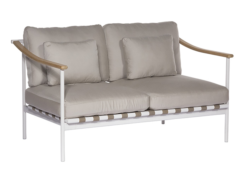 Around Deep Seating Double - Teak Arms