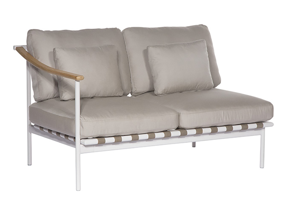 Around Deep Seating Double - Teak Left Arm