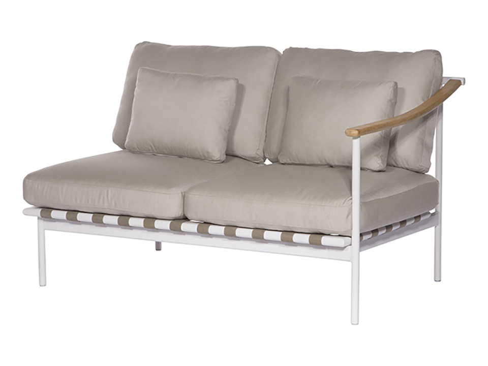 Around Deep Seating Double - Teak Right Arm