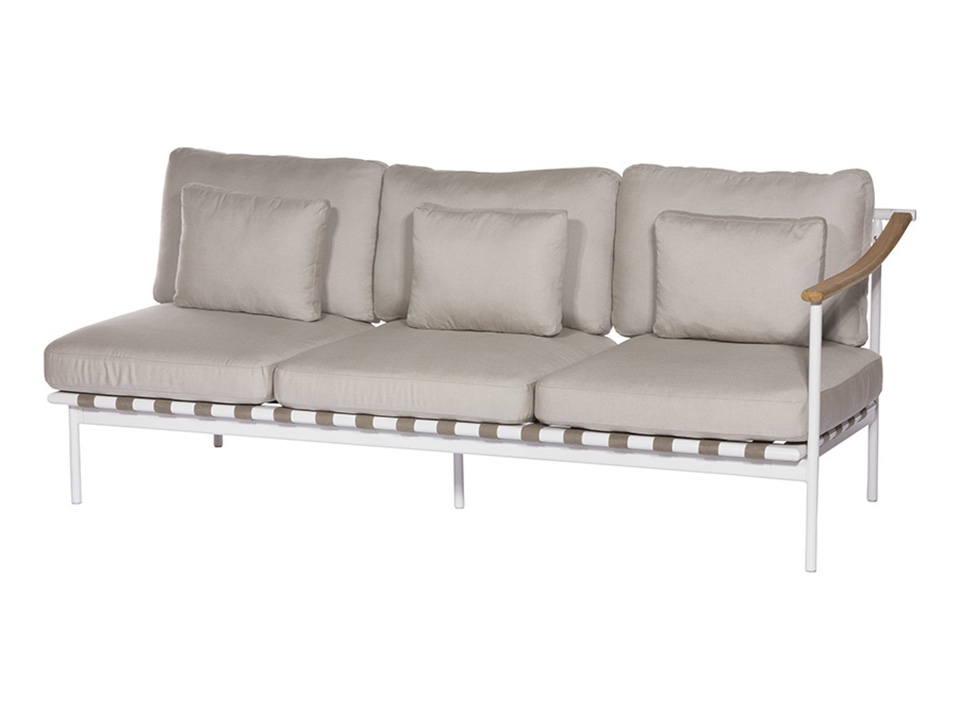 Around Deep Seating Triple - Teak Right Arm